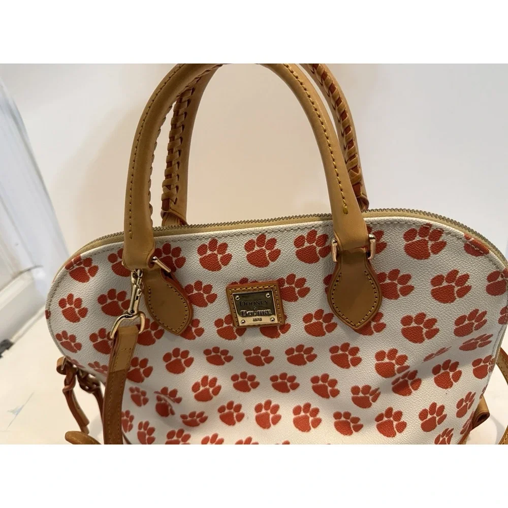 Dooney‎ & Bourke Clemson Domed Football Handbag Purse 9